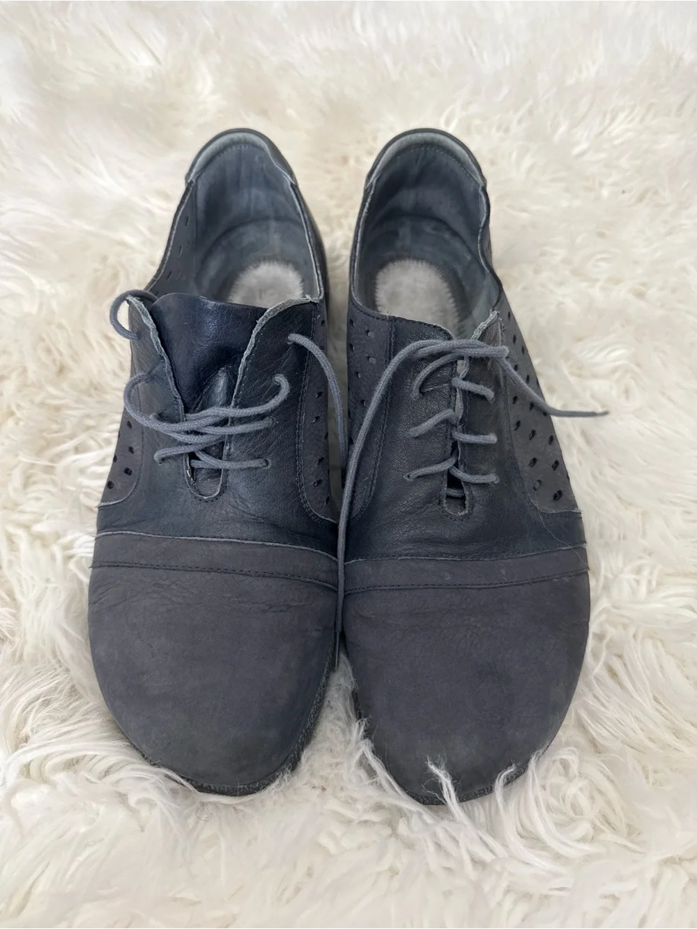 Naot Men's Dark Gray Lace-Up Boat Shoes